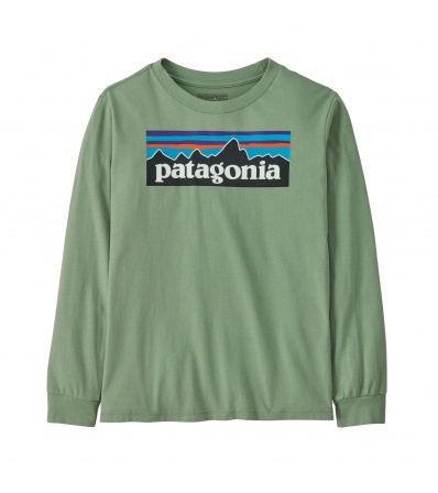 Детска Блуза Patagonia Kid's P-6 Logo Long- Sleeved T-Shirt