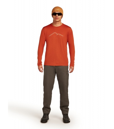 Тениска Icebreaker Merino 150 Tech Lite LS T-Shirt Rainer Ridge M's